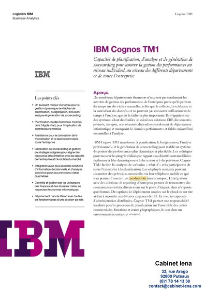 Cognos PA guide